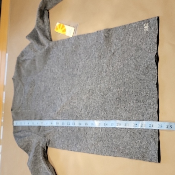 C&C California Size S Gray Long Sleeve Pullover Shirt Stretch Mesh Detail NEW - Picture 9 of 13